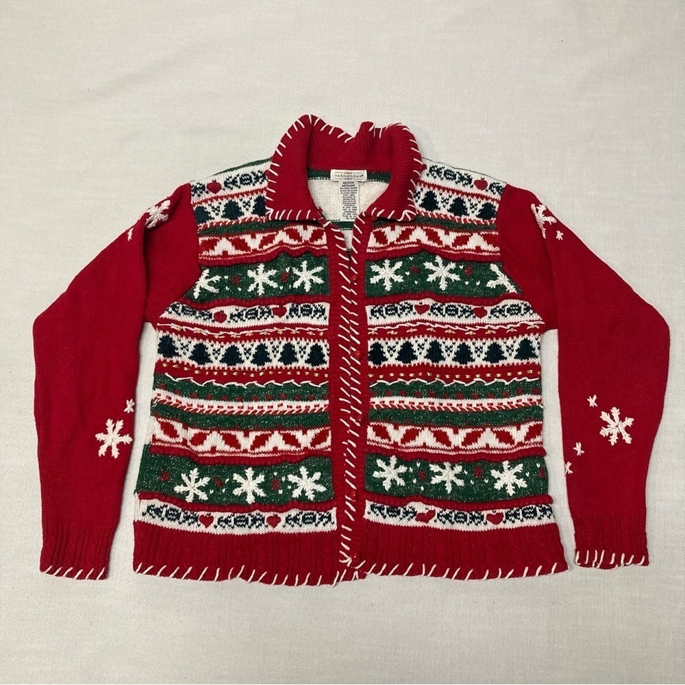 Yarnworks Ugly Christmas Sweater Cardigan
